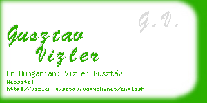 gusztav vizler business card