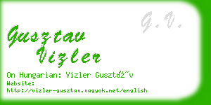 gusztav vizler business card